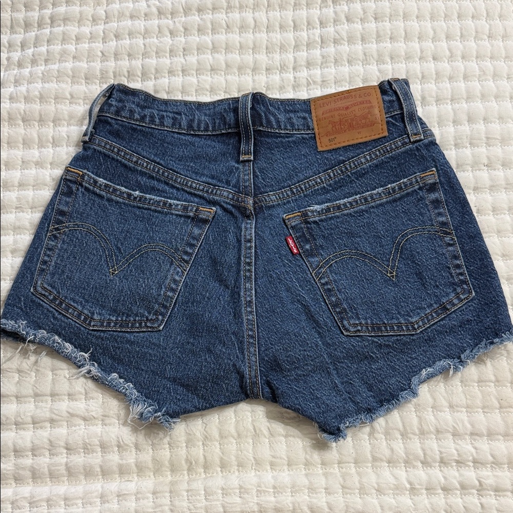 Levi's Women's Dark Blue Jean Shorts